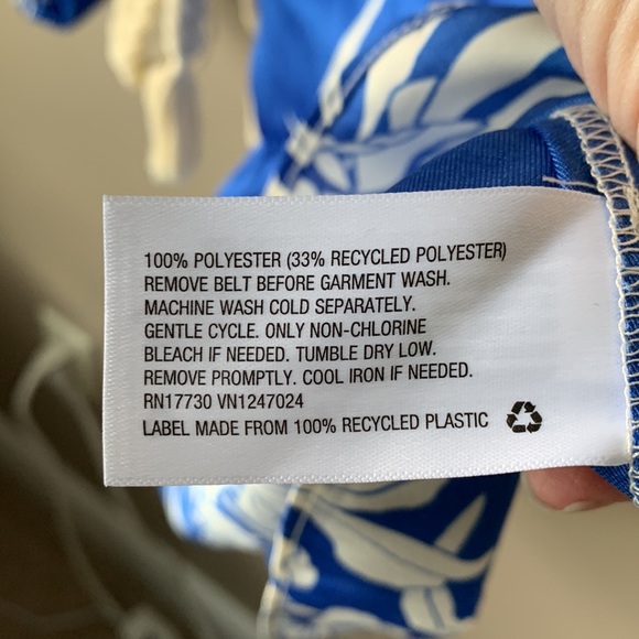 NWT Alexis x Target blue and white long sleeve dress sm - Picture 8 of 8